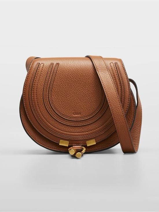 Chloe Handbags - Chloé Marcie Small Saddle Bag Grained Leather
